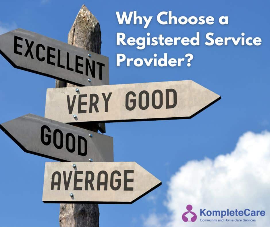 why choose a registered service provider