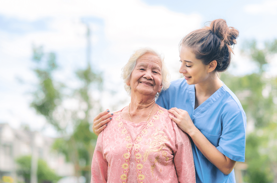 silver tsunami why aged care is changing kompletecare support worker nurse client elderly lady women older adult care