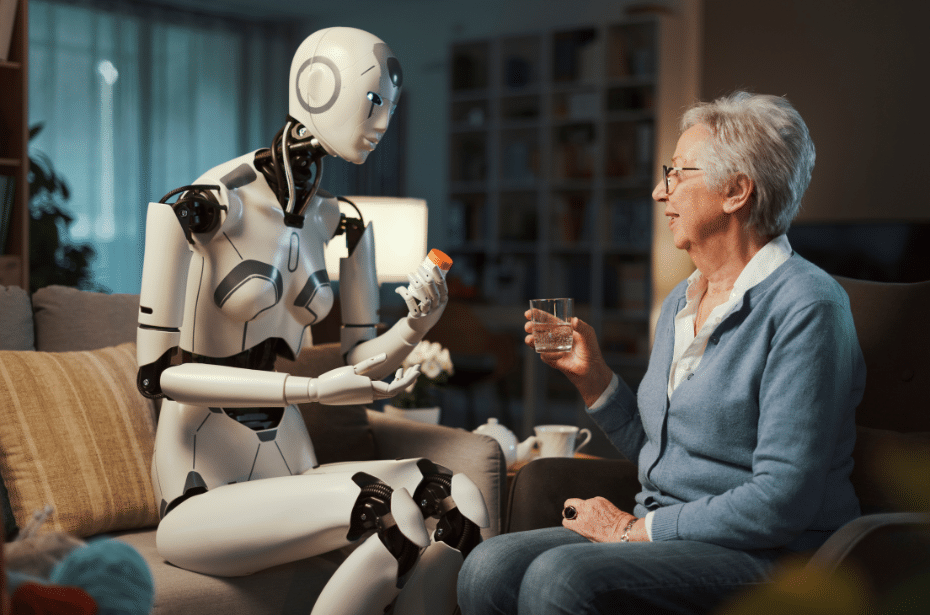 How AI is revolutionising the healthcare sector support elderly older people robot help care medication