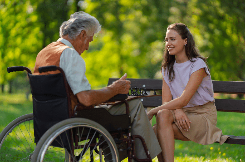 KompleteCare leading the way aged care reform support worker client assistance park greenery 