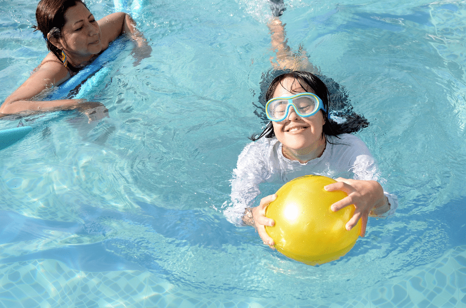 swimming team fun sport club children disabled water