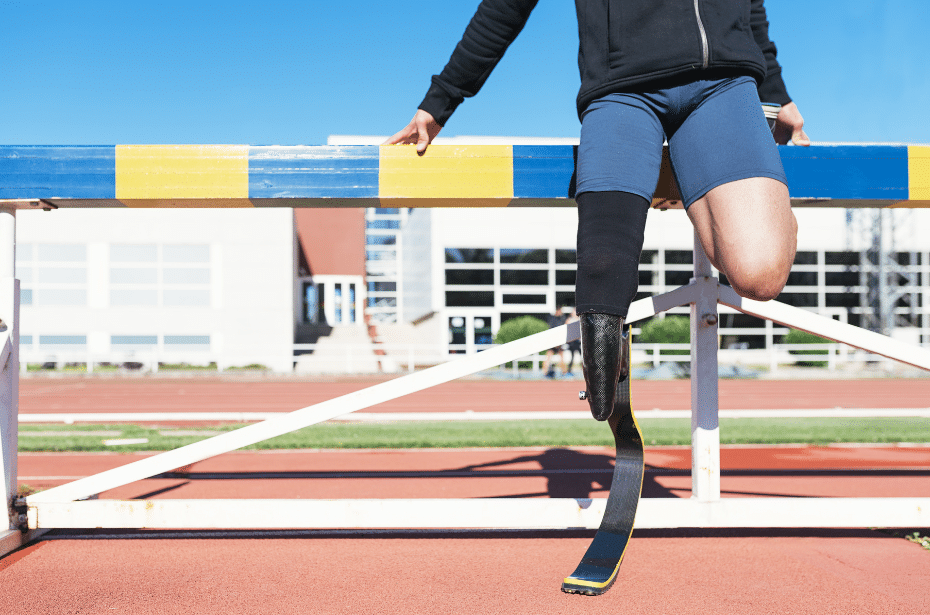sports club running hurdles disability competitive outdoors 